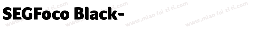 SEGFoco Black字体转换